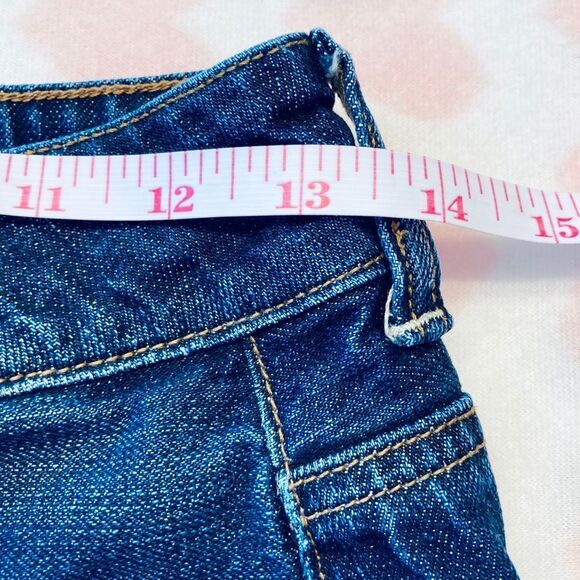 AEO Hi-Rise Festival Denim Blue Jean Shorts Size 0 - Picture 9 of 11